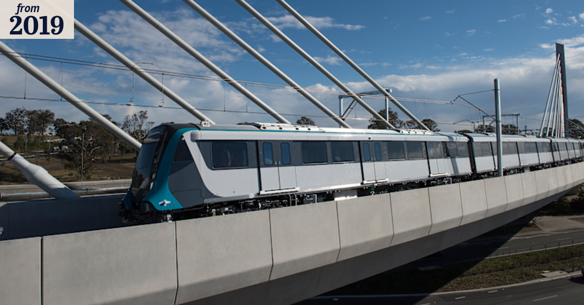 Our first ride on the new Metro was a special occasion