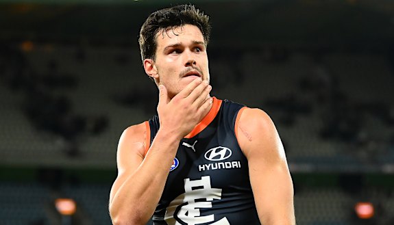 Jack Silvagni is being tried as a defender in the VFL.