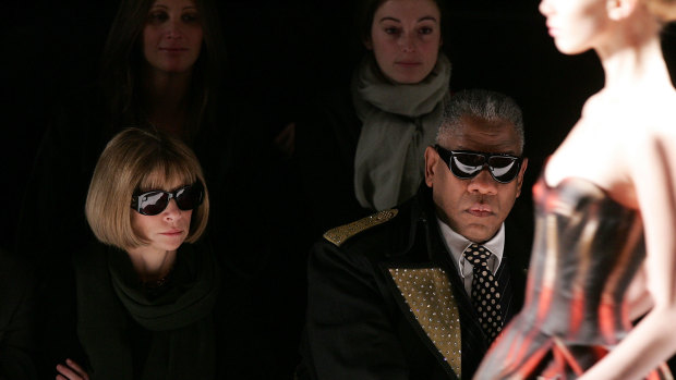 Vogue Editor-in-Chief Anna Wintour and Andre Leon Tally in 2007.