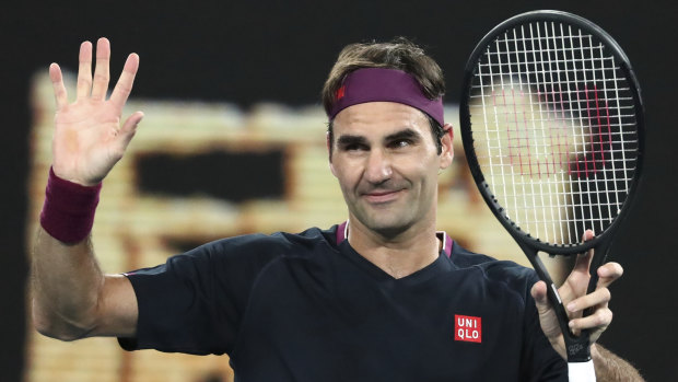 Roger Federer is taking his tennis online during lockdown. 