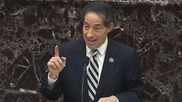 Jamie Raskin, the Democrats’ lead impeachment manager, said senators would only have themselves to blame if Trump incited violence in the future. 