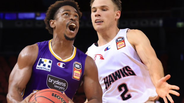 Former Melbourne United star Casper Ware in action for the Sydney Kings against Illawarra during a pre-season match in December.