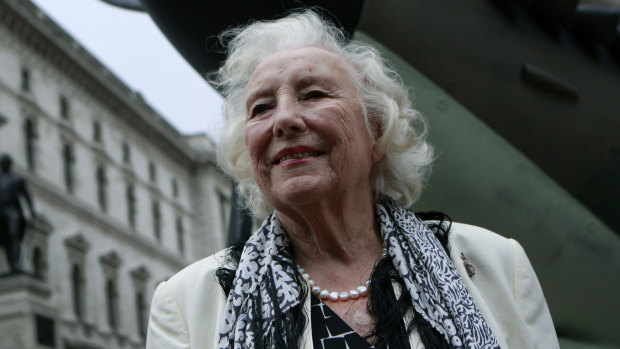 Dame Vera Lynn pictured in 2010 at a ceremony to mark the 70th anniversary of the Battle of Britain.
