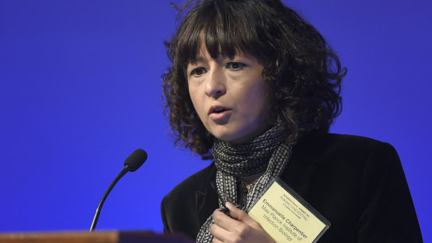 Emmanuelle Charpentier, pictured in 2015,  is one of two recipients of the Nobel Prize in chemistry.