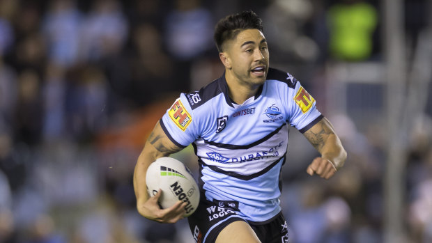 On fire: Shaun Johnson produced a vintage performance to end Cronulla's five-match losing streak.