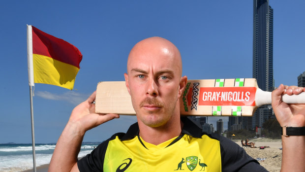 Chris Lynn found out he had not been selected for Australia's T20 clashes through social media.
