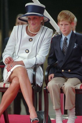 Princess Diana and Prince Harry in 1995.
