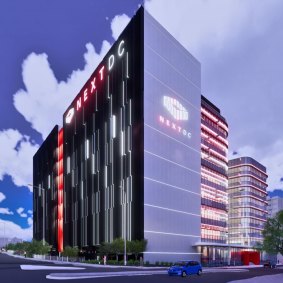 The data centre will be joined to an office tower.