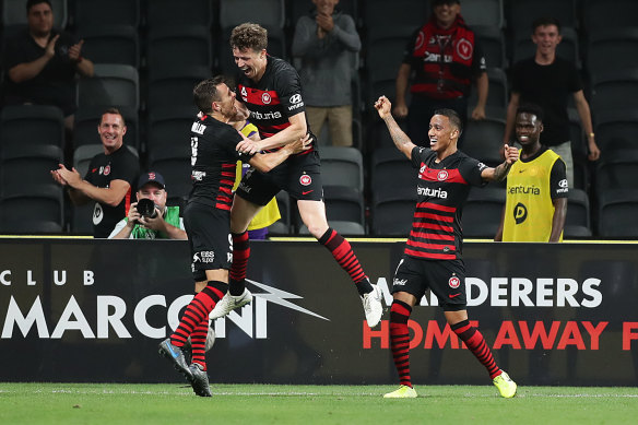 Patrick Ziegler scored his first goal for the Wanderers on Friday night.
