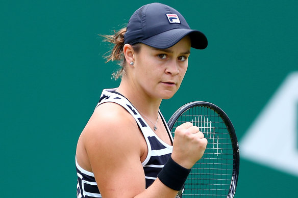 The toast of tennis: Ashleigh Barty. 