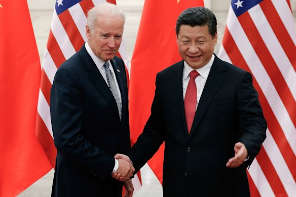 Joe Biden and Xi Jinping, pictured in 2013.