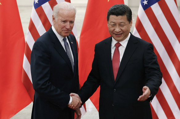 Joe Biden and Xi Jinping, pictured in 2013.