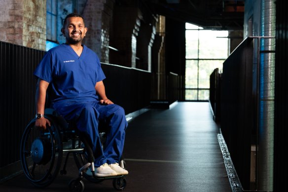Gold Coast University spinal research doctor Dinesh Palipana is Queensland's Australian of the Year. 