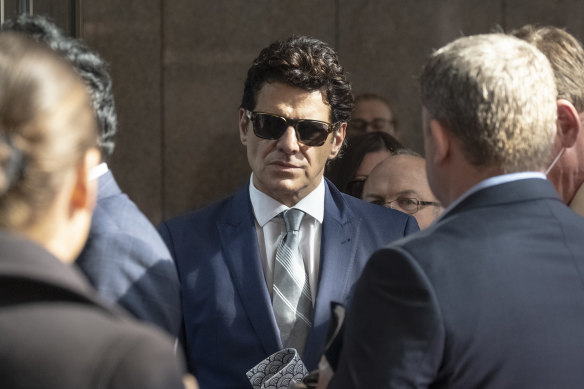 Vince Colosimo outside court in October last year.