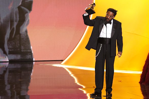 Kendrick Lamar wins for best rap album.