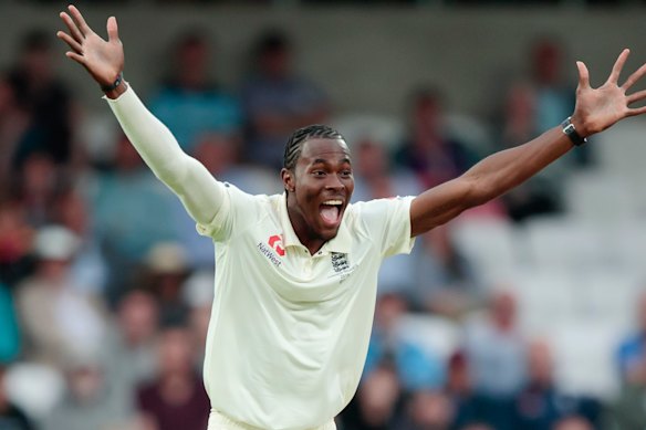 English speedster Jofra Archer during the 2019 Ashes.
