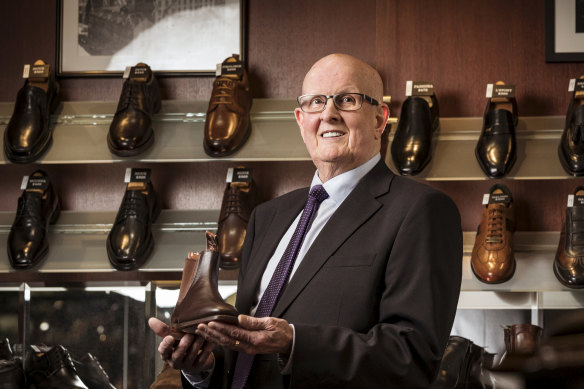 Second generation shoe maker and Mc Cloud Shoes owner, Peter Parkinson.