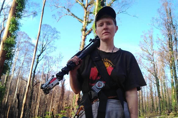 Forests campaigner Tuffy Morwitzer in East Gippsland, near the Errinundra Plateau