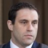 Sam Woodcock, who appeared as a witness on Thursday to answer questions about his time as the supermarket’s category manager of breakfast cereals, muesli bars and spreads, leaving the Federal Court in Sydney. 