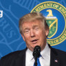 Donald Trump in 2017, when he lifted an Obama-era policy that curtailed the financing of coal-fired power plants overseas.