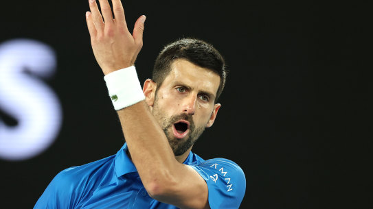 Novak Djokovic is through to the second round.