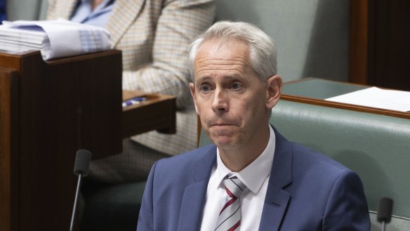 Immigration Minister Andrew Giles during Question Time on Tuesday, May 28.