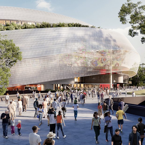 An image of the planned Brisbane Arena at Roma Street obtained through RTI legislation.