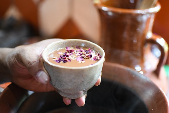 Mexican-style hot chocolate at Tonantzin chocolaterie.