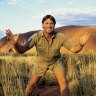 In this photo released by Animal Planet shows a undated photo of Australian international media personality and environmentalist Steve Irwin at Uluru, (also known as Ayers Rock) who died on the Great Barrier Reef in far north Queensland, Australia, Monday, Sept. 4, 2006. Irwin, known as The Crocodile Hunter, was killed Monday by a stingray barb to his heart while fiming a new television series. (AP Photo/Animal Planet, HO) **EDITORIAL USE ONLY**