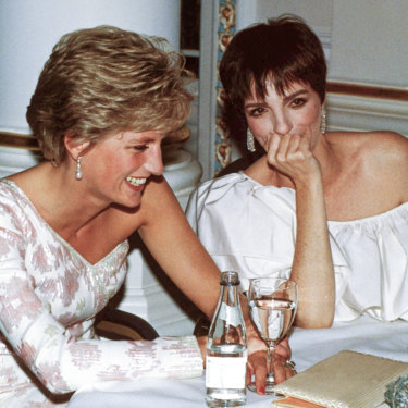 Princess Diana and Liza Minnelli, 1991: “Diana gave us eight seconds to take these.”