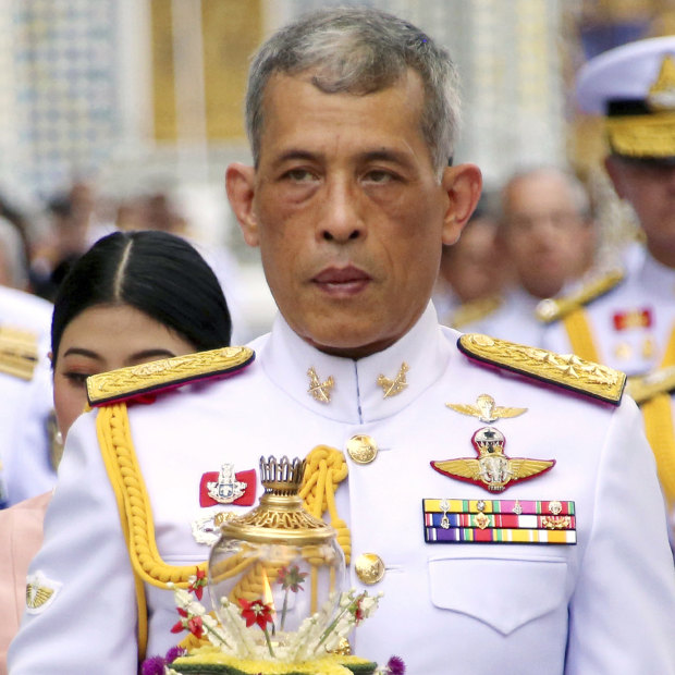 Thailand's King Maha Vajiralongkorn in 2018. He spent six years as a young crown prince in Australia, studying first at the King’s School in Parramatta before four years at the Royal Military College Duntroon and time with a regiment in Perth.