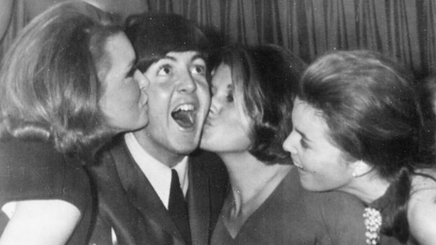 Paul McCartney celebrates his 22nd birthday in Sydney, during The Beatles tour of Australia, in 1964.