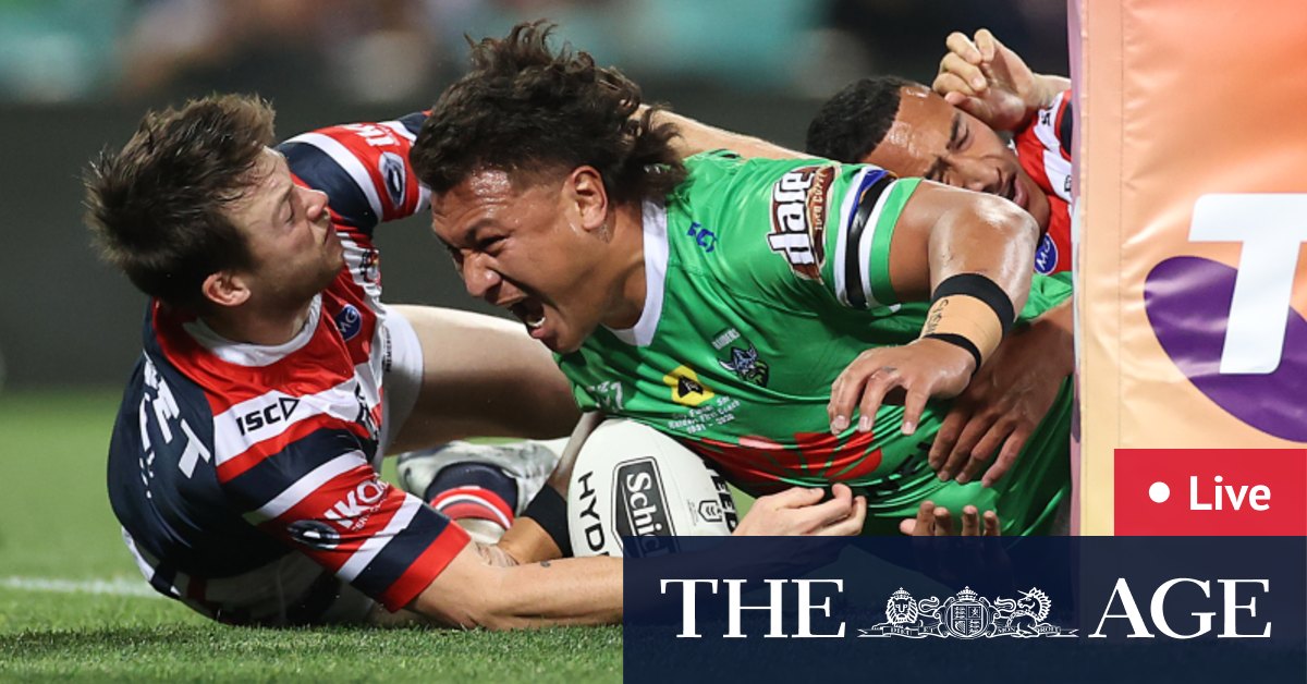 NRL finals 2020 LIVE blog scoreand updates: Sydney Roosters vs Canberra Raiders at the Sydney ...