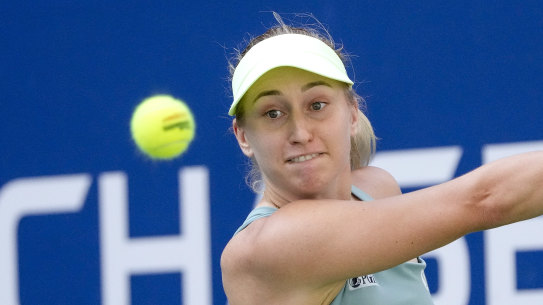 Daria Saville’s second serve ultimately came back to haunt her in New York.