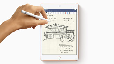 The new iPad Mini is compatible with the Apple Pencil.