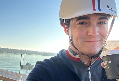 Antone Martinho-Truswell, a zoologist, evolutionary biologist and midlife cyclist in his Bay Run habitat. 