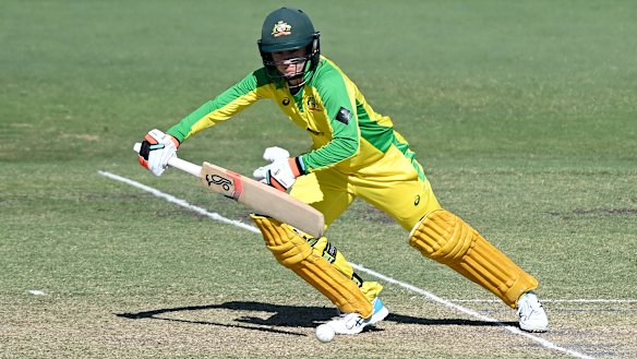 Stand-in skipper Rachael Haynes led the way in the 232-run win with a knock of 96.