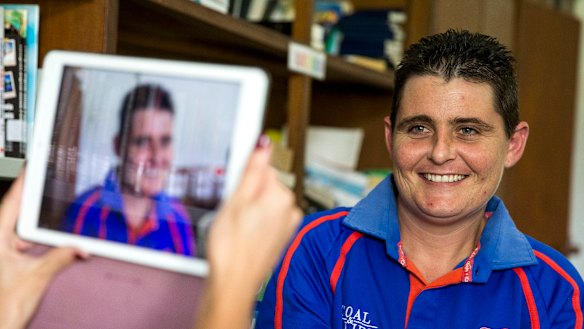 Renae Lawrence in Bangli prison, Bali, in 2015.
