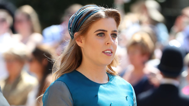 Princess Beatrice arrives at St George's Chapel, hitting all the right style notes.