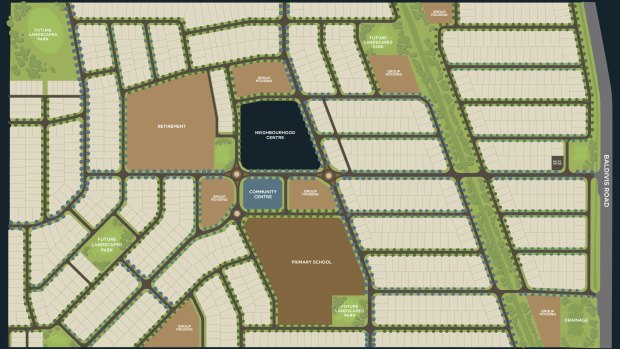 The masterplan for Paramount Estate in Baldivis.