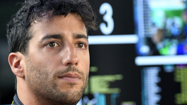 "It's obviously not ideal": Daniel Ricciardo.