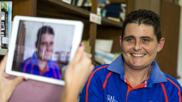 Renae Lawrence in Bangli prison, Bali, in 2015.