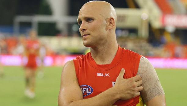 Gary Ablett jnr and his troublesome left shoulder.