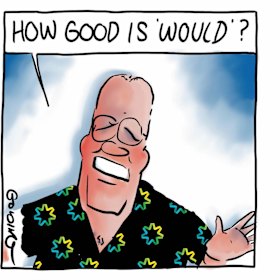 A cartoon by Matt Golding after readers wrote about Scott Morrison’s use of the expression, “How good is ...” 