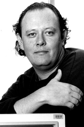 Toby Creswell in 1991, editor of Rolling Stone and co-host of the ABC music show Racket.