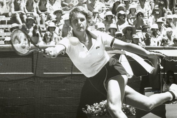 O’Neil in action at Kooyong.