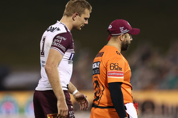 Tom Trbojevic after one of his hamstring injuries.