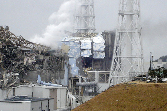 A March 2011 file image of the damage at the Fukushima Daiichi nuclear power plant in Japan.