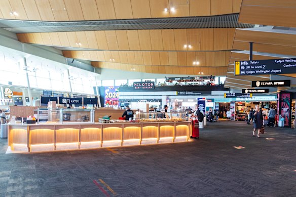 Peleton and other outlets – located before you pass through security.