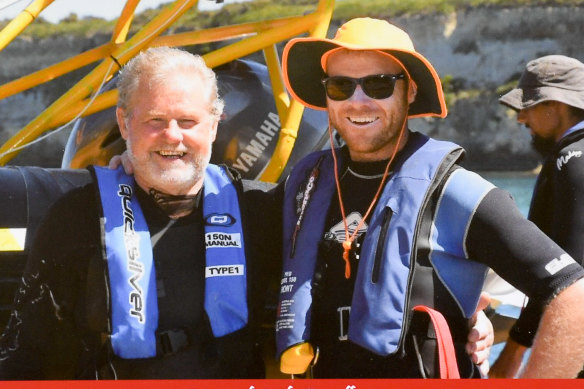 Ross and Andy Powell from Port Campbell Surf LIfe Saving Club.